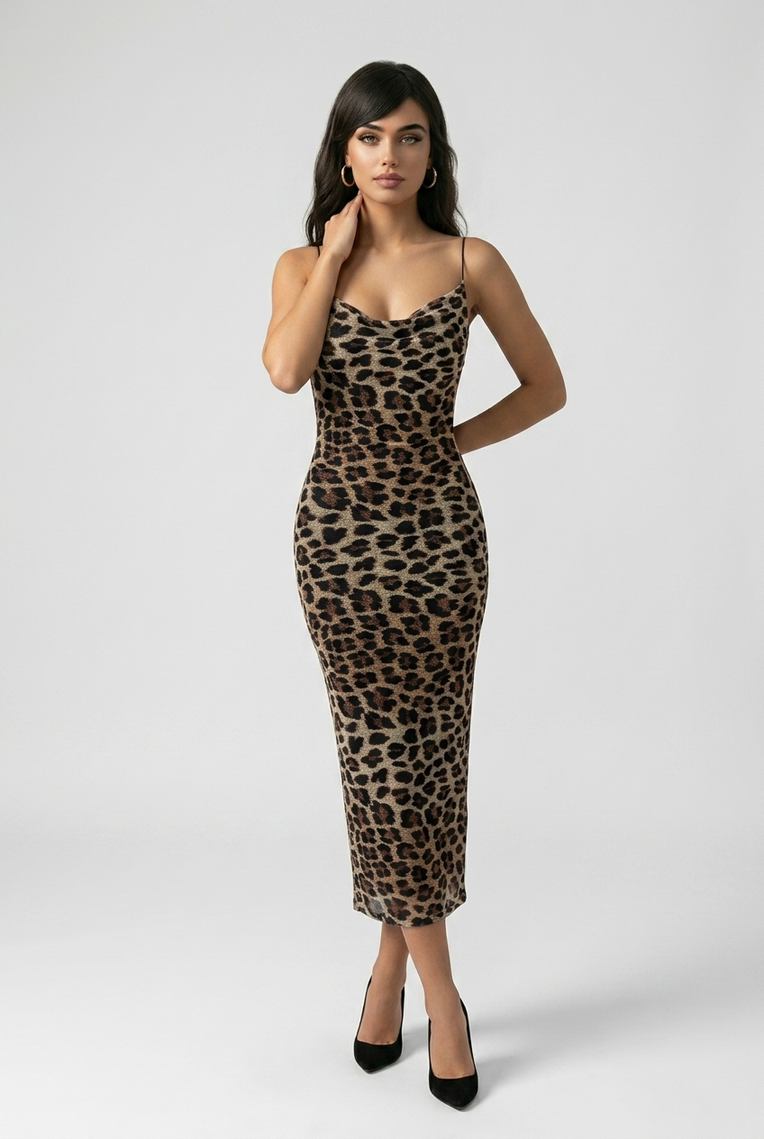 ABITO LAVINIA LEOPARDATO