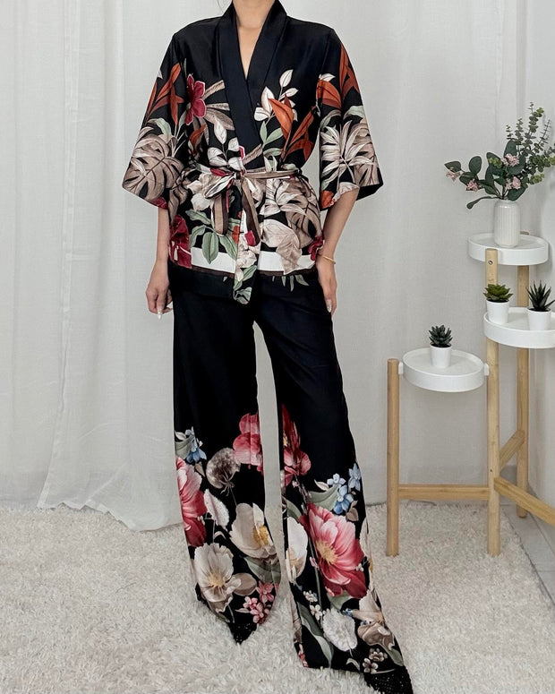 COMPLETO KIMONO FLOREALE
