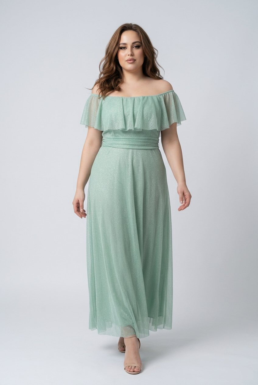 ABITO IRINA IN TULLE TAGLIA CURVY