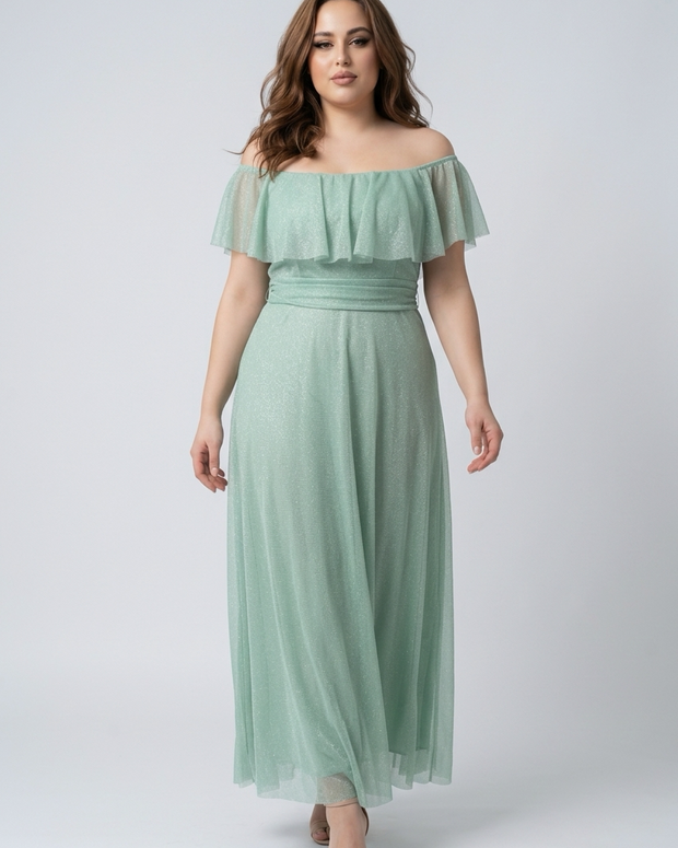 ABITO IRINA IN TULLE TAGLIA CURVY