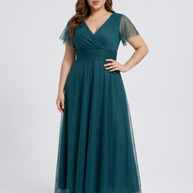 ABITO TINA TAGLIA CURVY IN TULLE