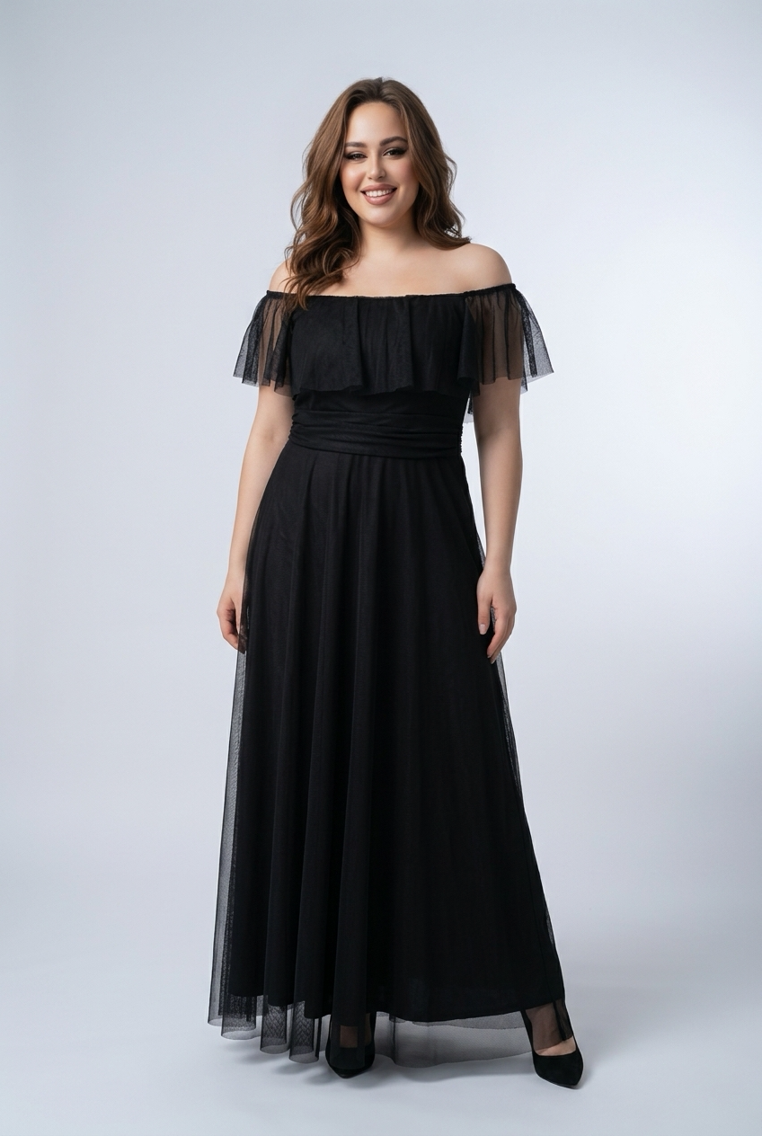 ABITO IRINA IN TULLE TAGLIA CURVY