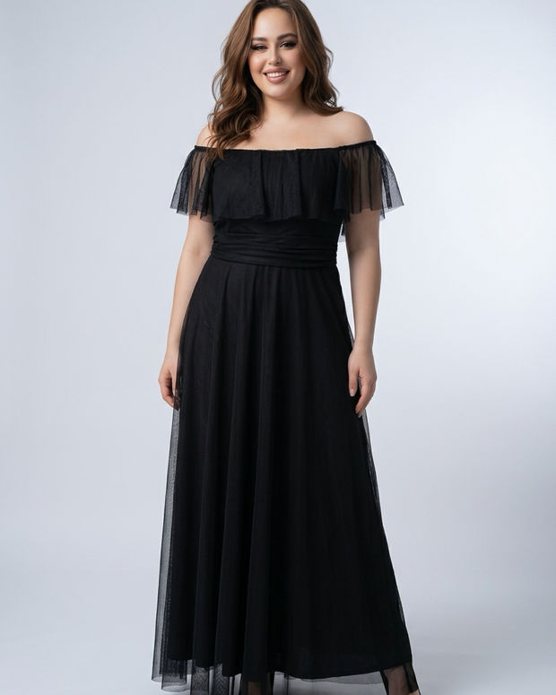 ABITO IRINA IN TULLE TAGLIA CURVY