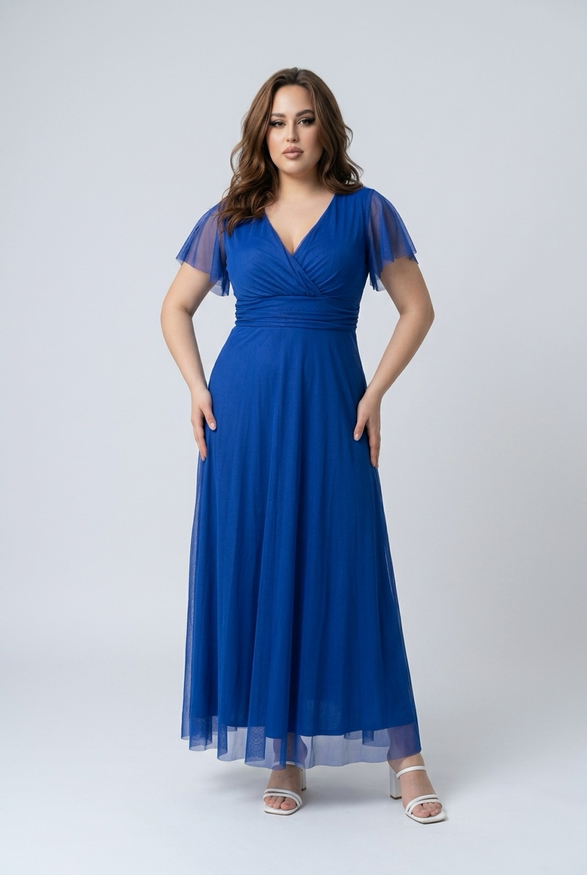 ABITO TINA TAGLIA CURVY IN TULLE