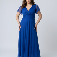 ABITO TINA TAGLIA CURVY IN TULLE