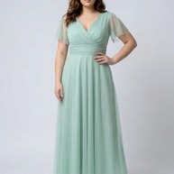 ABITO TINA TAGLIA CURVY IN TULLE
