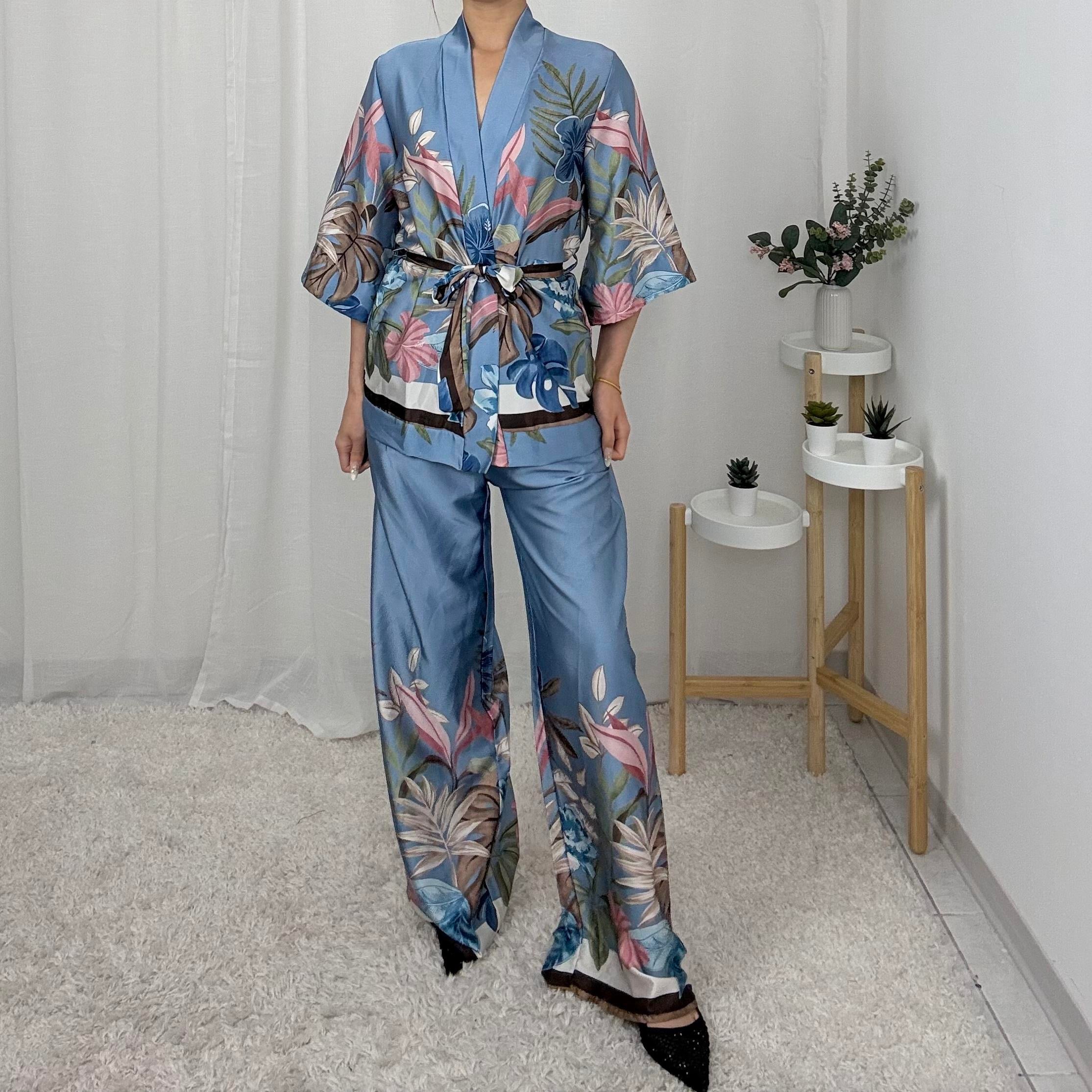 COMPLETO KIMONO FLOREALE