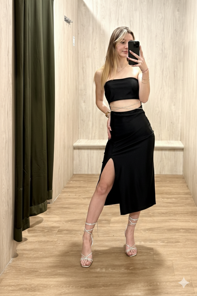 ABITO MIDI CUTOUT