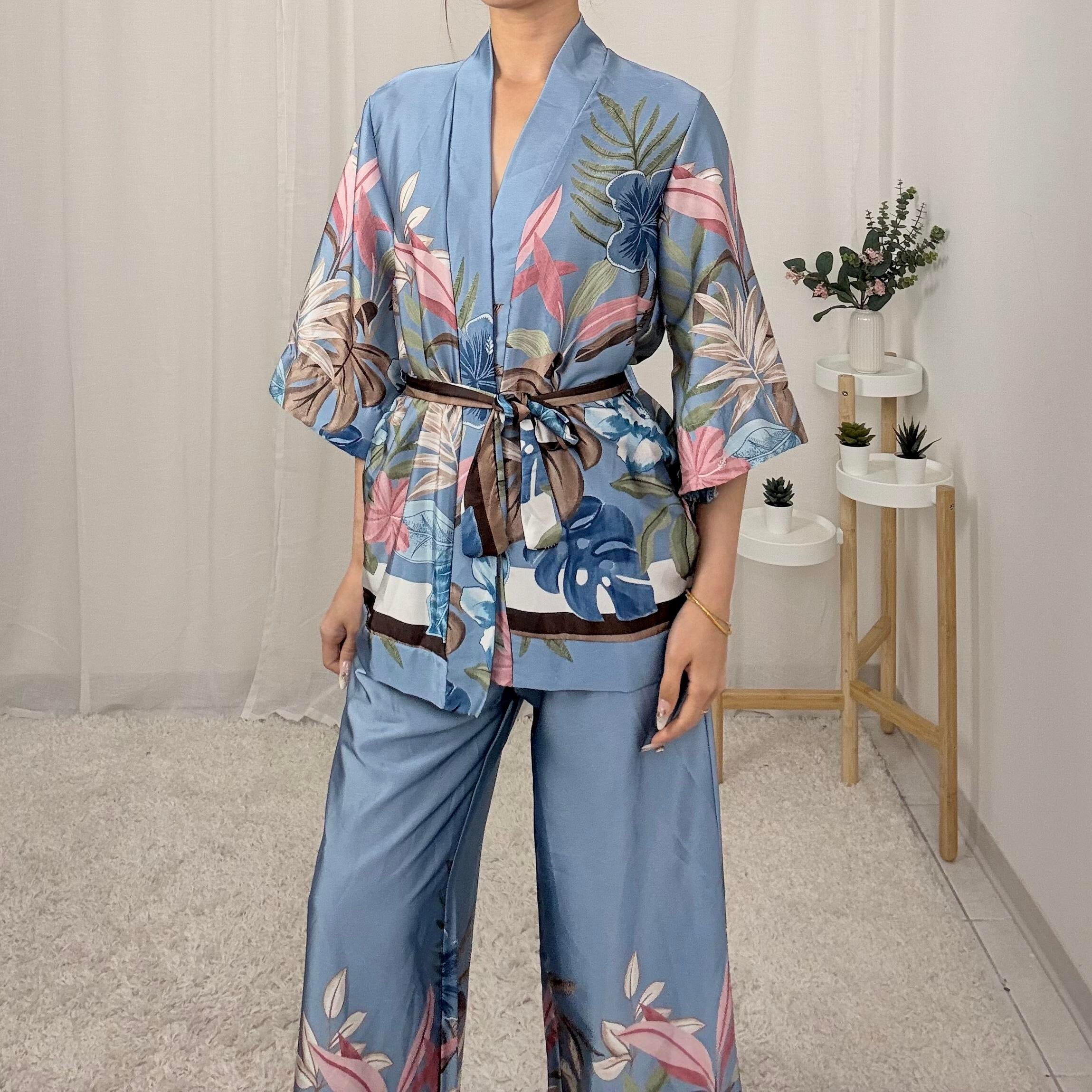 COMPLETO KIMONO FLOREALE