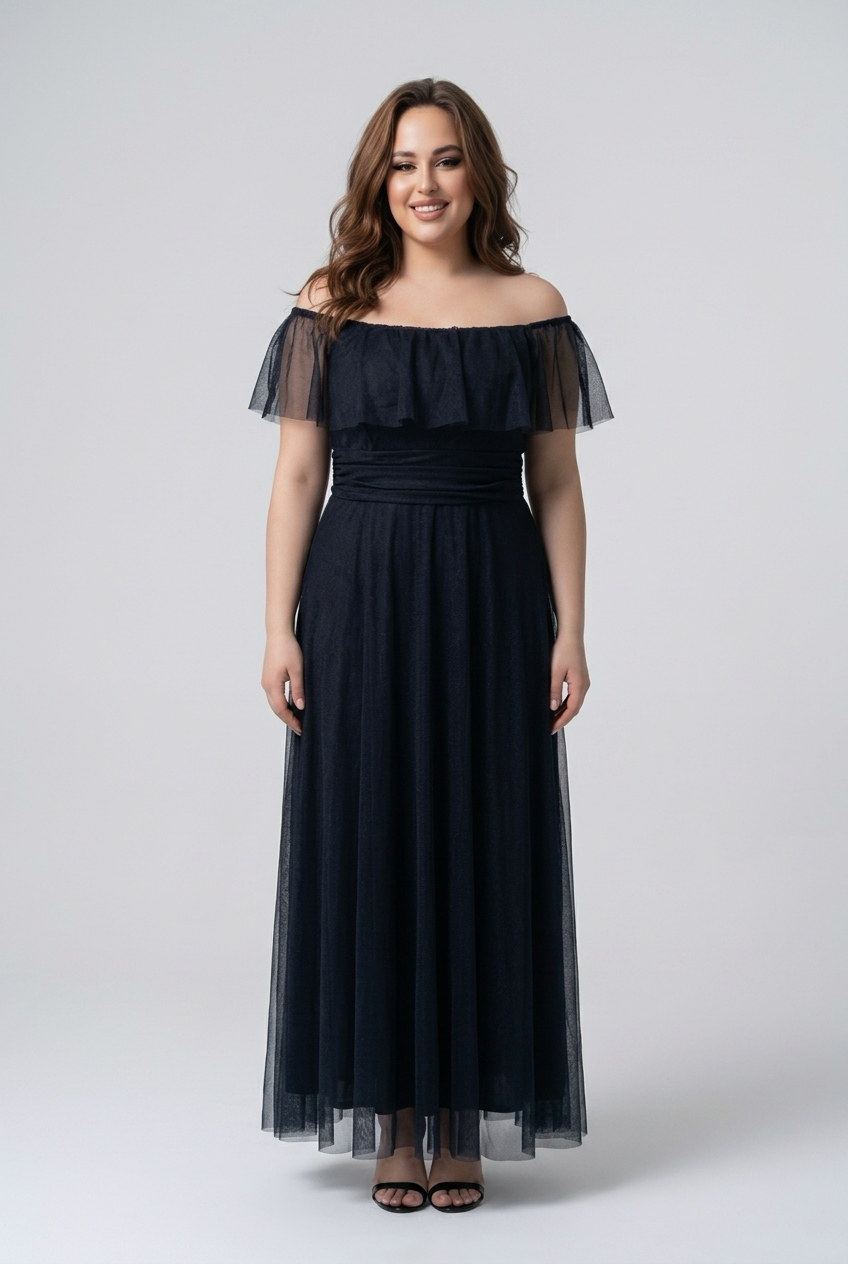 ABITO IRINA IN TULLE TAGLIA CURVY