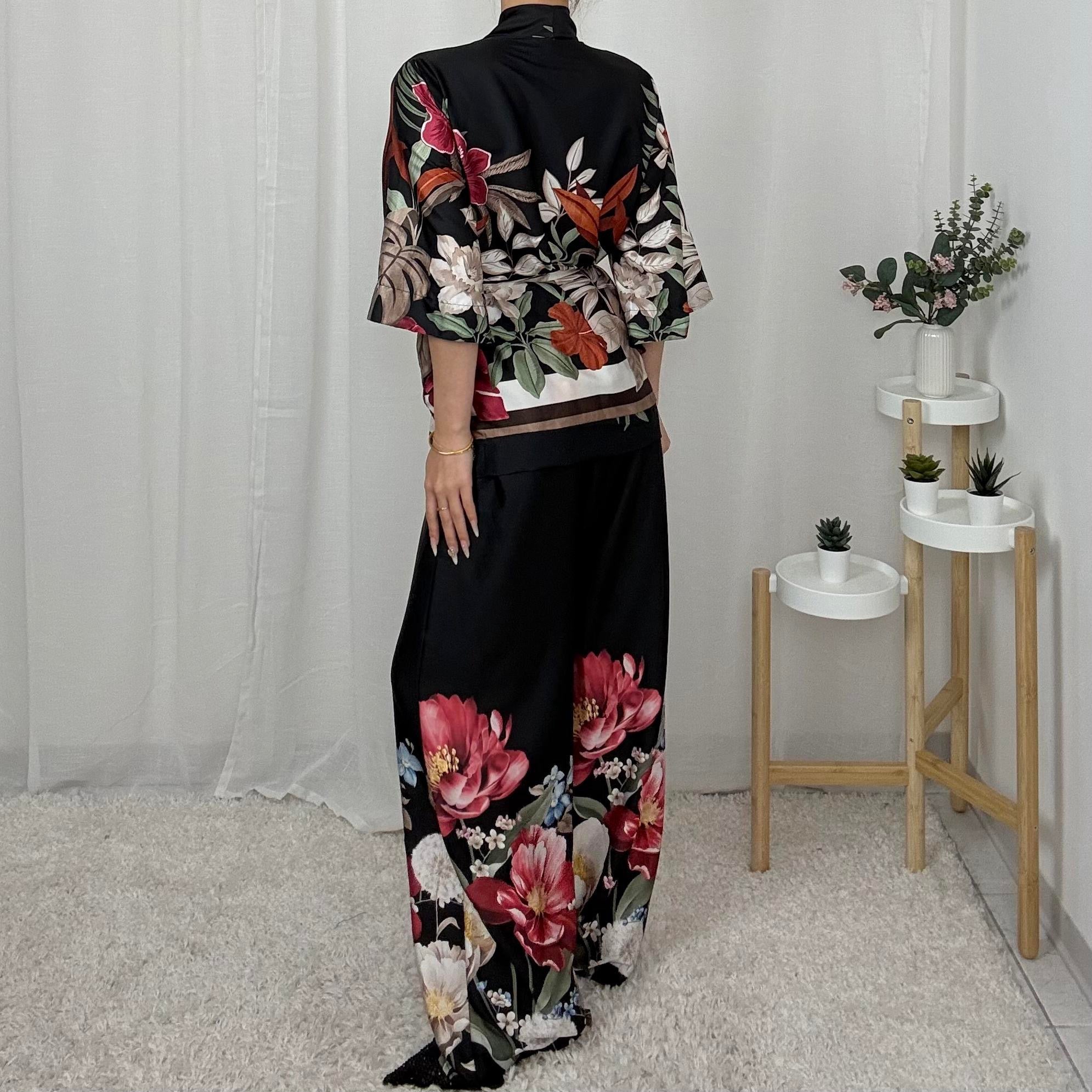 COMPLETO KIMONO FLOREALE
