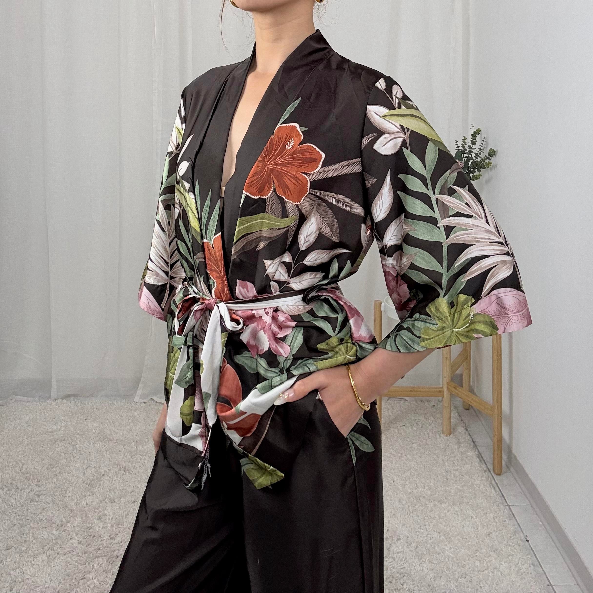 COMPLETO KIMONO FLOREALE