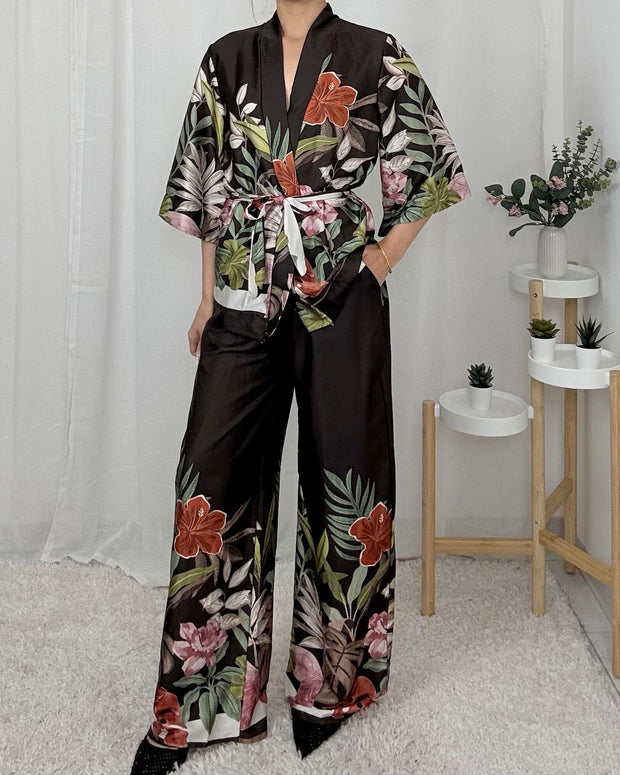 COMPLETO KIMONO FLOREALE