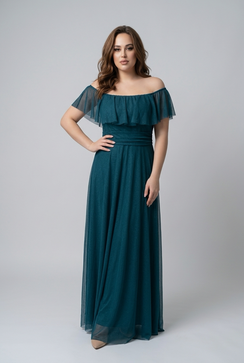ABITO IRINA IN TULLE TAGLIA CURVY