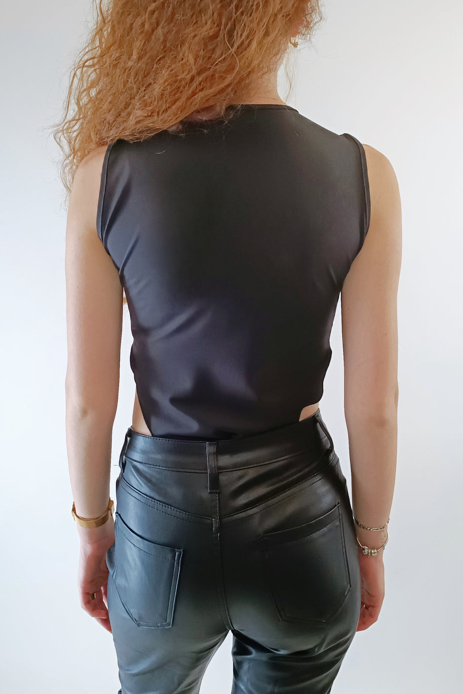 BODY CON INSERTO DI TULLE